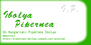 ibolya pipernea business card